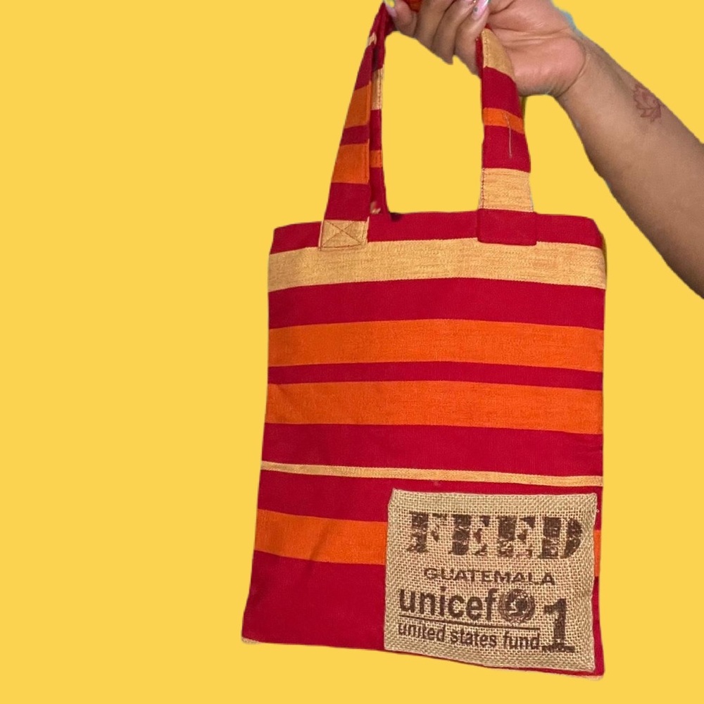 Unicef Striped Canvas Bag